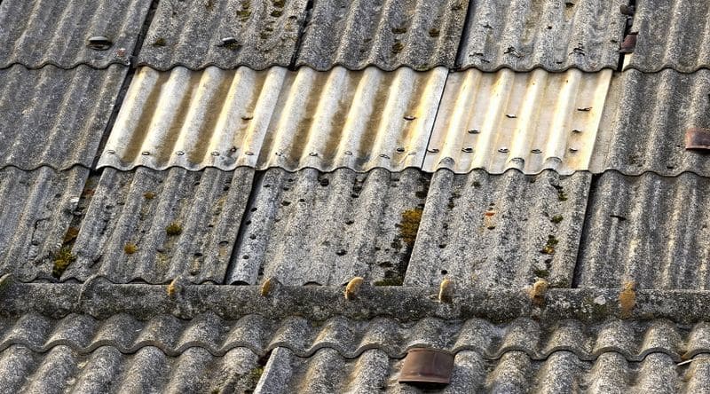 évacuation des plaques de fibrociment en amiante