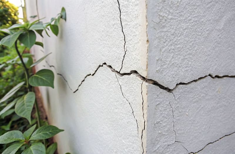 mur fissure